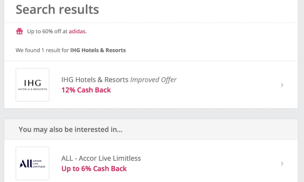 TopCashback-IHG検索2