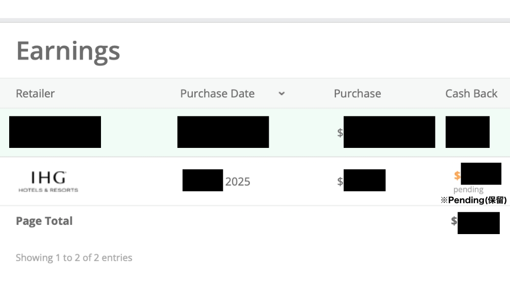 TopCashback-注文後