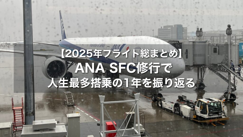 【2025年フライト総まとめ】ANA SFC修行で人生最多搭乗の1年を振り返る