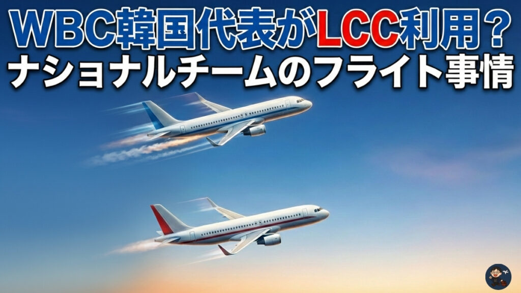WBC韓国代表がLCC利用？ナショナルチームのフライト事情