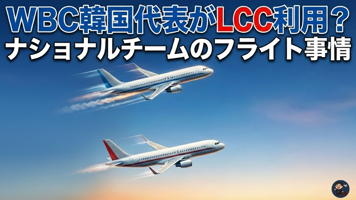 WBC韓国代表がLCC利用？ナショナルチームのフライト事情