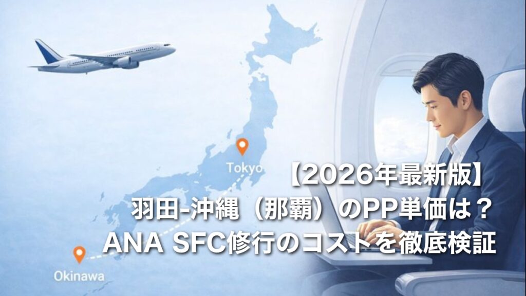 【2026年最新版】羽田-沖縄（那覇）のPP単価は？ANA SFC修行のコストを徹底検証