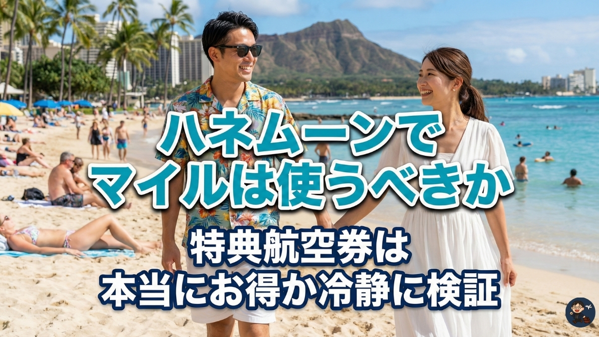 ハネムーンでマイルは使うべき？ 特典航空券は本当にお得か冷静に検証