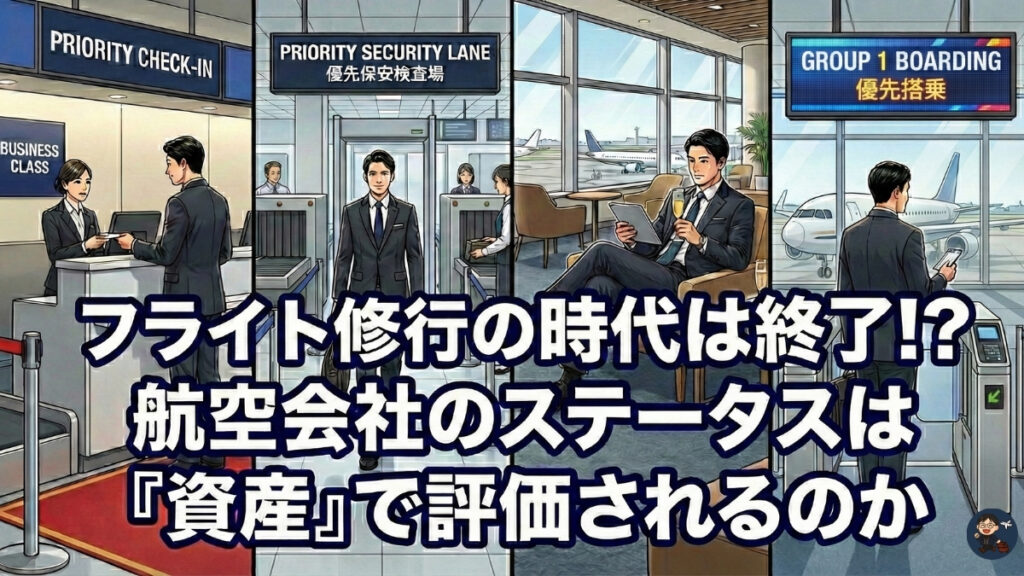 フライト修行の時代は終了!?｜航空会社のステータスは「資産」で評価されるのか