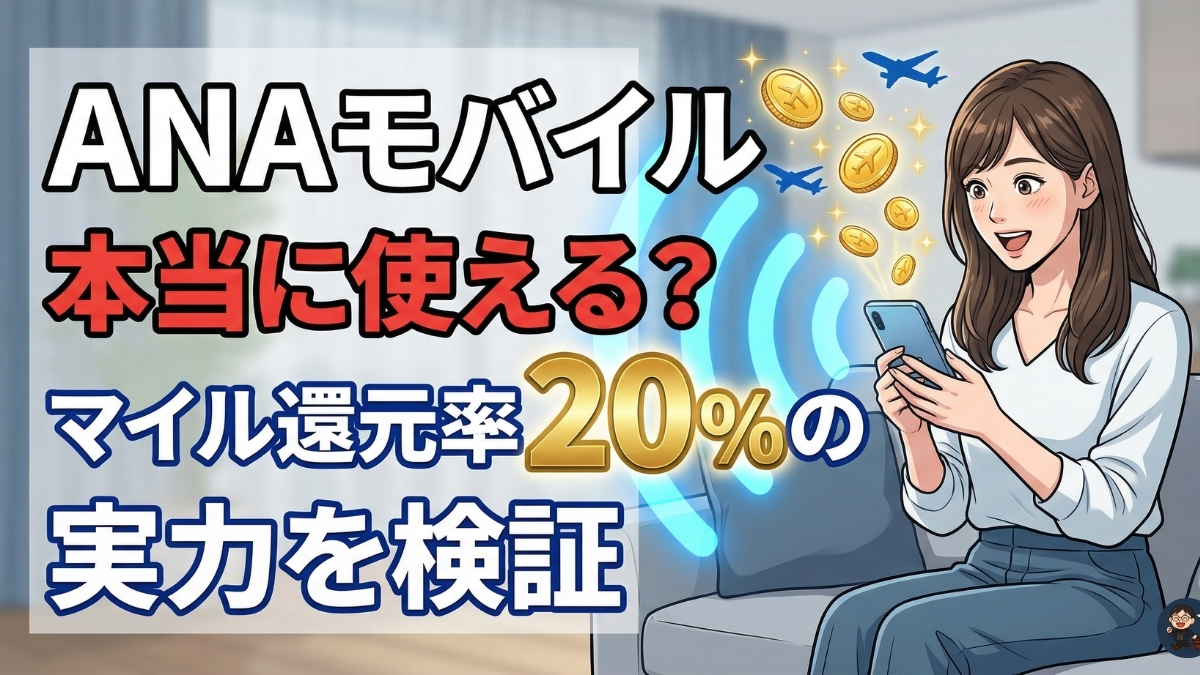 【体験レポート】ANAモバイルは本当に使える？ANAマイル還元率20％の通信サービスを実際に契約して検証