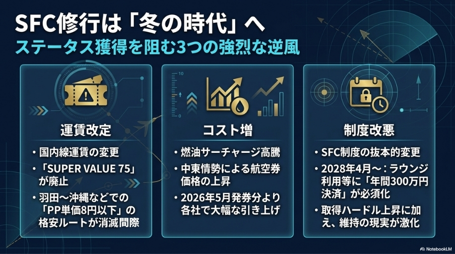 2026年 ANA SFC 修行 冬の時代