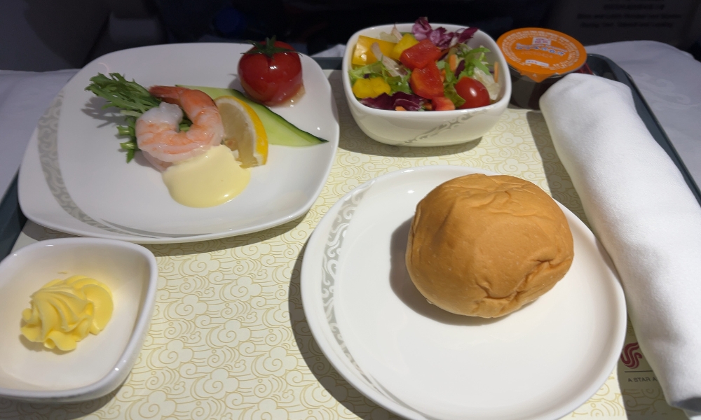 エアチャイナビジネス機内食帰り1