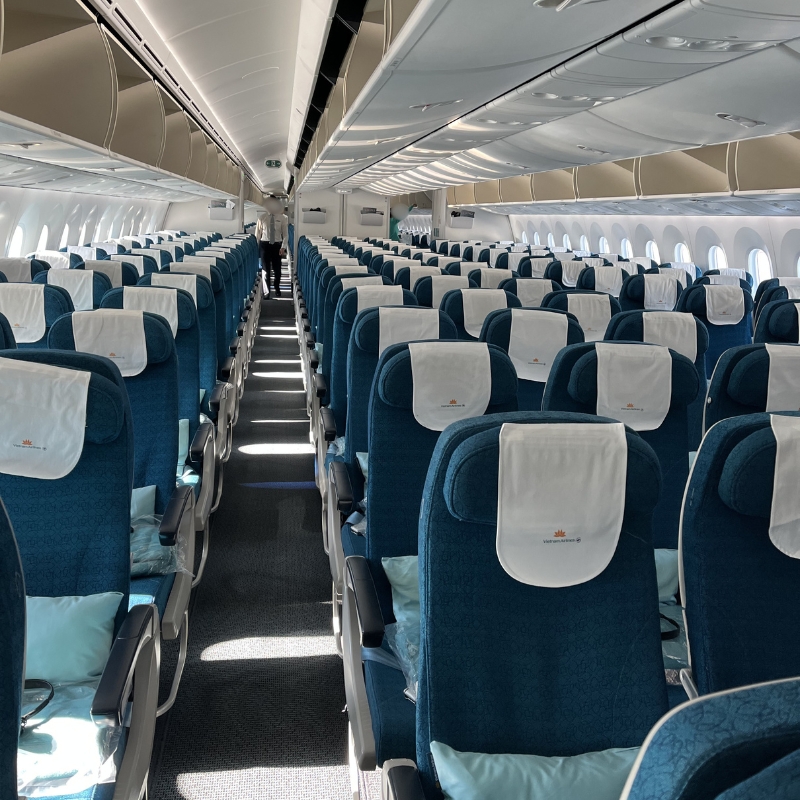 ベトナム航空-B787-10エコノミー 2025年12月